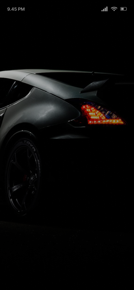 A premium black sports car